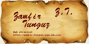 Zamfir Tunguz vizit kartica